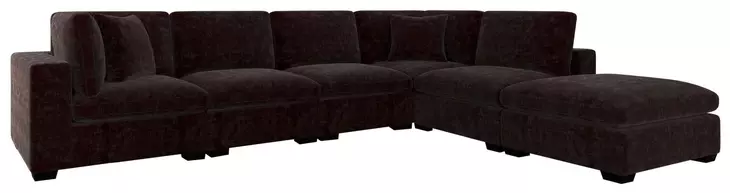 Lakeview Dark Chocolate 6 Piece Modular Sectional