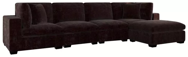 Lakeview Dark Chocolate Modular Sectional