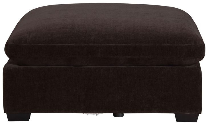 Lakeview Dark Chocolate Upholstered Ottoman