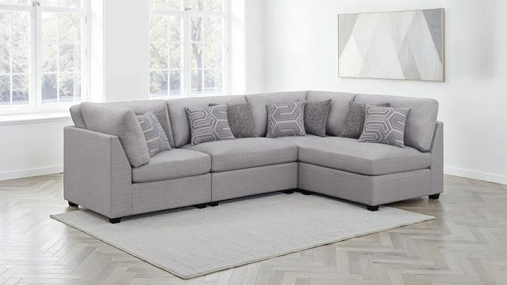 Cambria Gray 4 Piece Modular Sectional