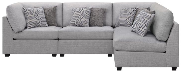 Cambria Gray 4 Piece Modular Sectional