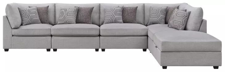Cambria Gray 6 Piece Modular Sectional