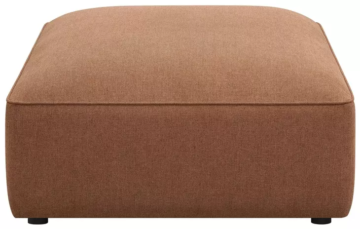Jennifer Terracotta Square Upholstered Ottoman