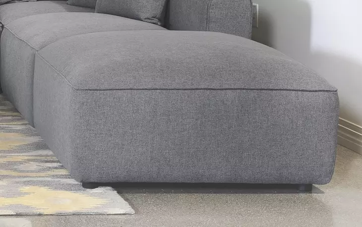 Jennifer Grey Square Upholstered Ottoman