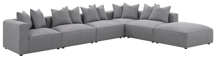 Jennifer Grey Square Upholstered Ottoman