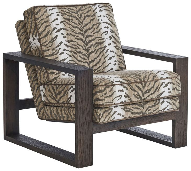 Thaynes Brown and Black Upholstered Chair