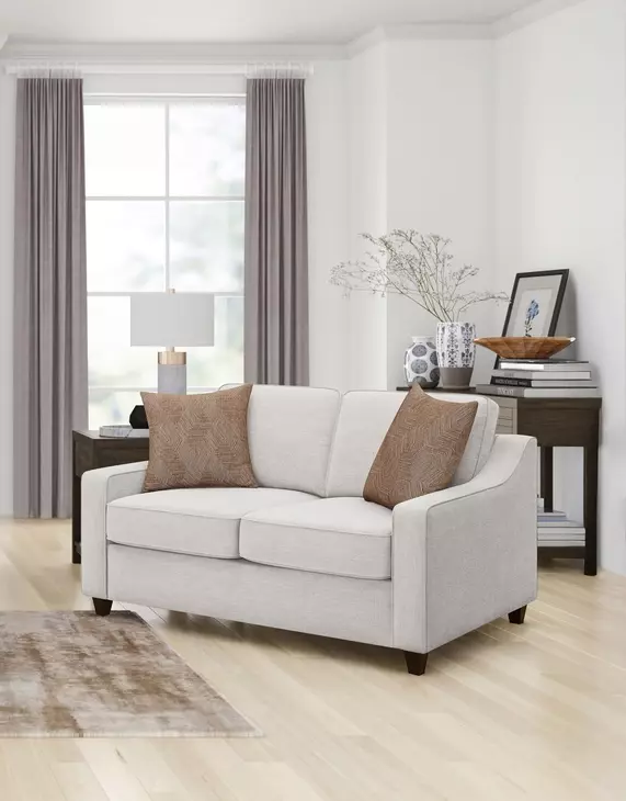 Christine Beige 63" Loveseat