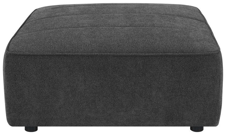 Sunny Dark Charcoal Ottoman
