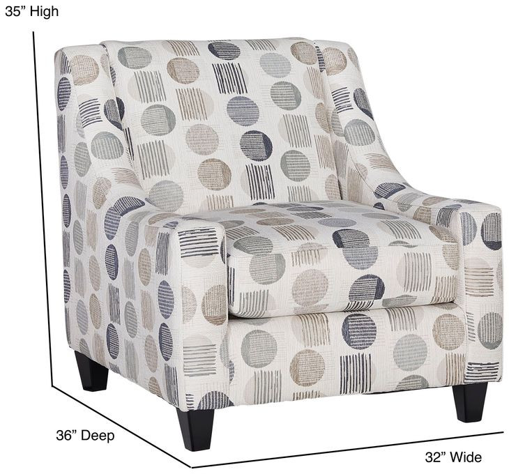 Amos Pebble Bounce Horizon Accent Chair