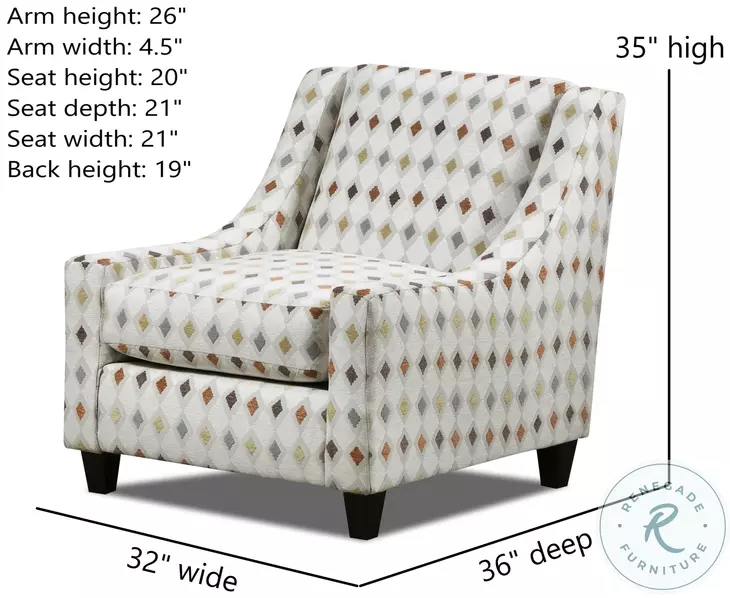 Wowza Sand Mara Beige and Brown Upholstered Accent Chair