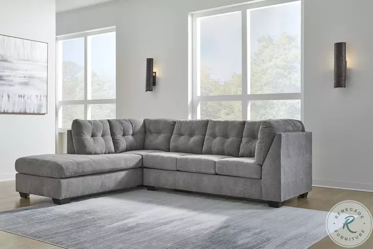 Marleton Gray 2 Piece LAF Chaise Sectional