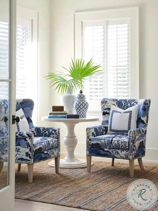 Newport Sailcloth Corona Del Mar 36" Center Table By Barclay Butera