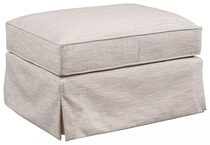 El Moro Beige Upholstered Moro Ottoman
