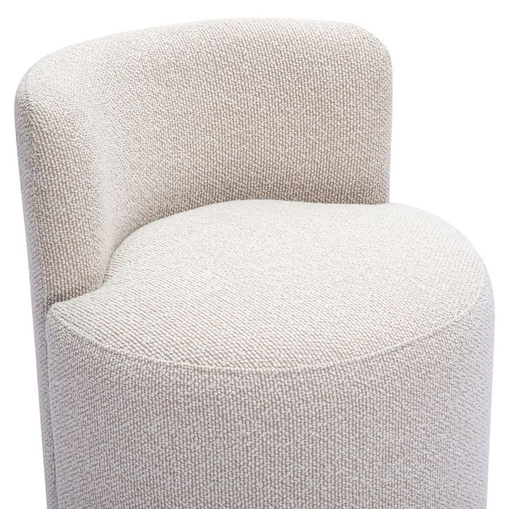 Hakuna Cream Performance Fabric Upholstered Desk Chair