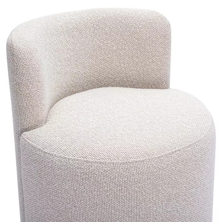 Hakuna Cream Performance Fabric Upholstered Desk Chair