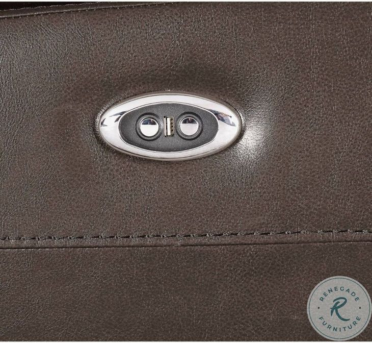 Aashi Brown Leather Power Recliner