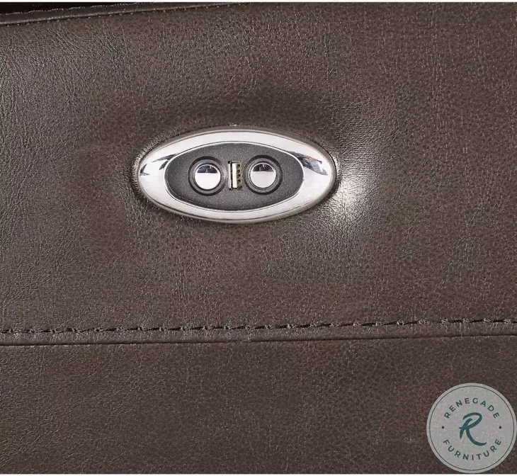 Aashi Brown Leather Power Recliner