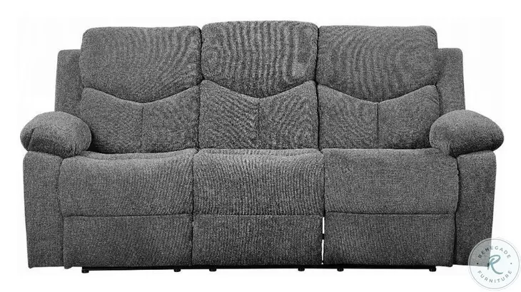 Kalen Gray Chenille Reclining Living Room Set