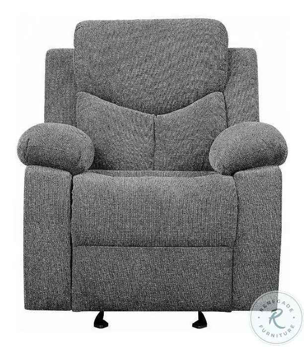 Kalen Gray Chenille Glider Recliner