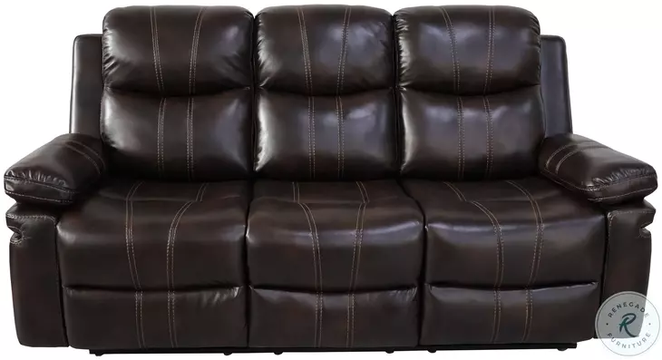 Kellen Brown Power Reclining 80" Sofa Power Footrest