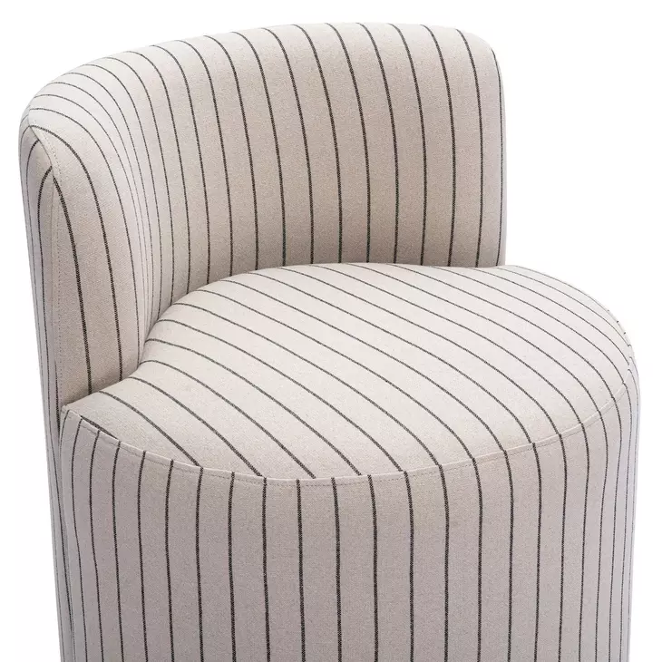 Hakuna Black and White Upholstered Desk Chair