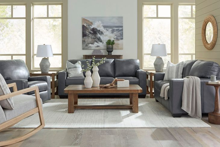 Bolsena Admiral Leather Living Room Set