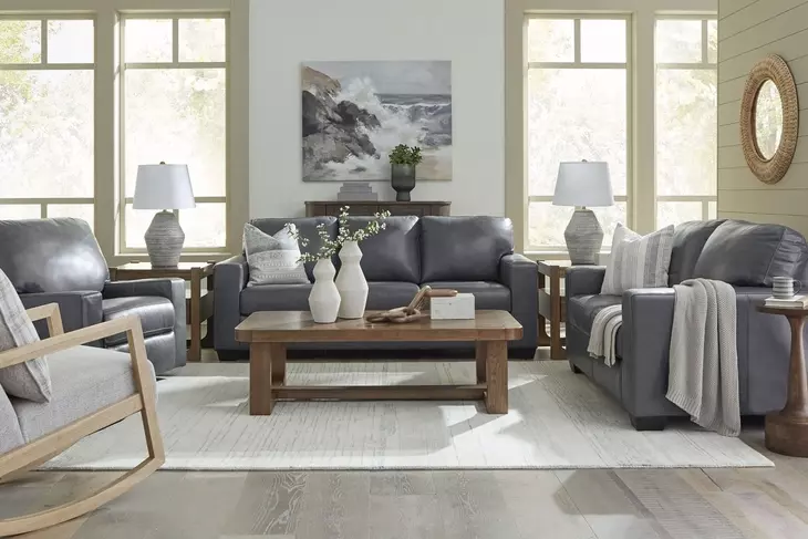 Bolsena Admiral Leather Living Room Set