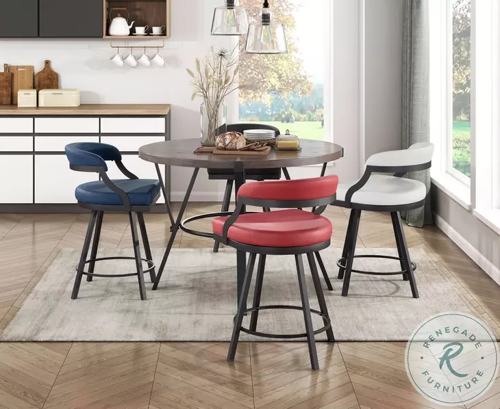 Crowley Brown And Black Counter Height Dining Table