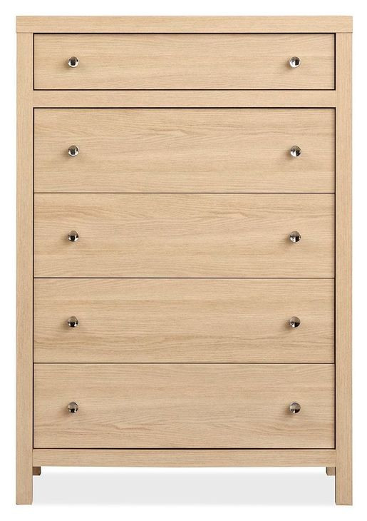 Merrifield Sandstone Beige 5 Drawer Chest