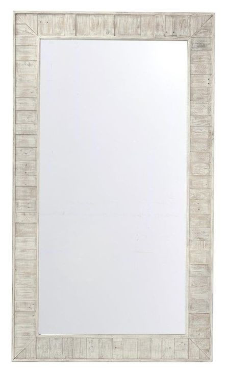 Astrid White Rectangular Floor Mirror