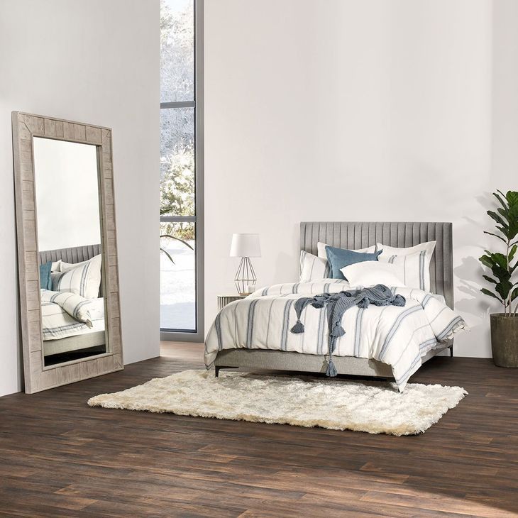 Astrid White Rectangular Floor Mirror