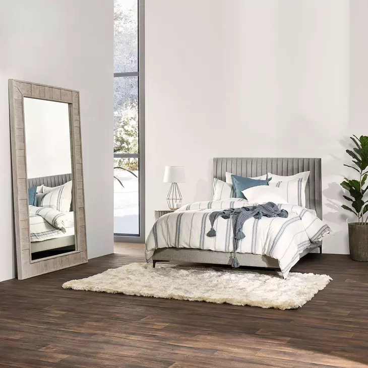 Astrid White Rectangular Floor Mirror
