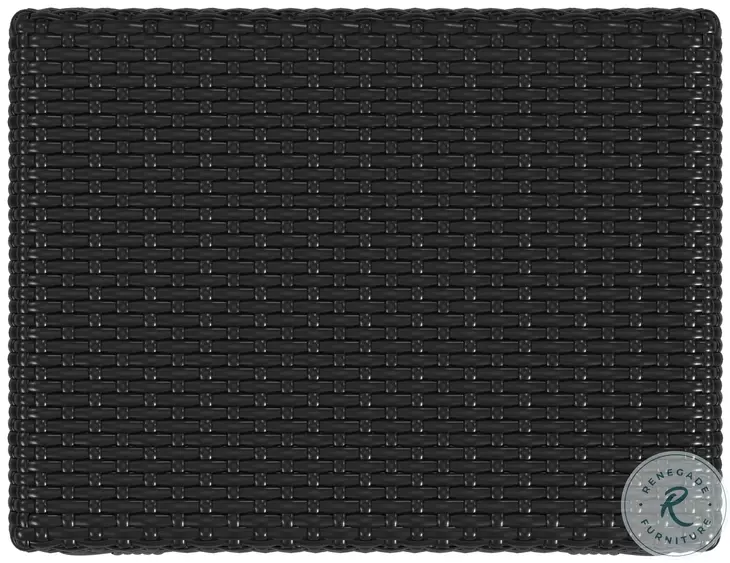 Tobias Black Rattan Bar Stool