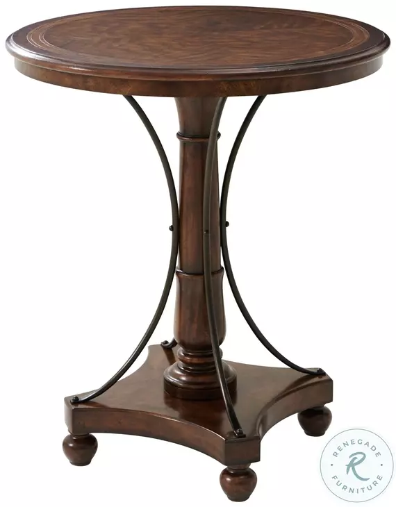 Arrondissement Light Distressing 36" Round Bar Table