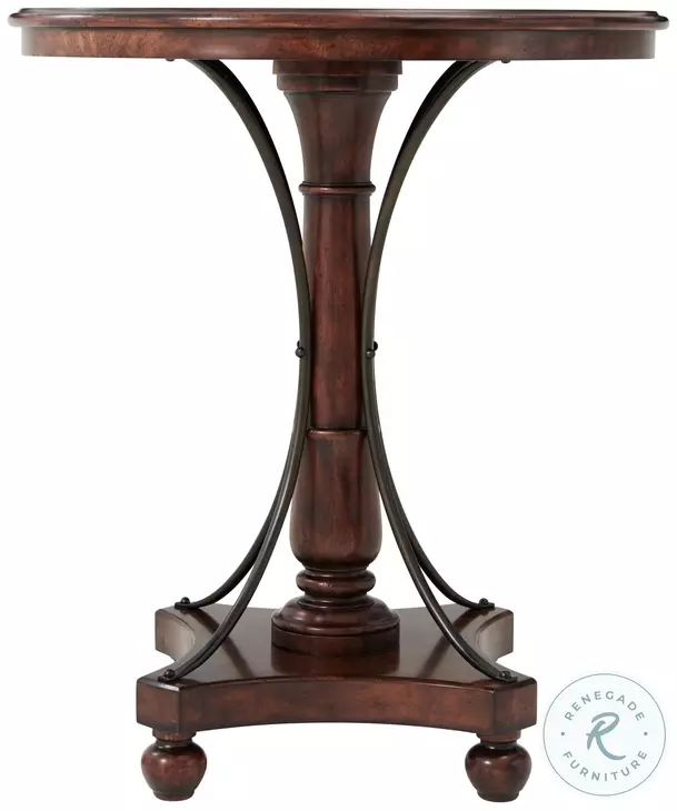 Arrondissement Light Distressing 36" Round Bar Table