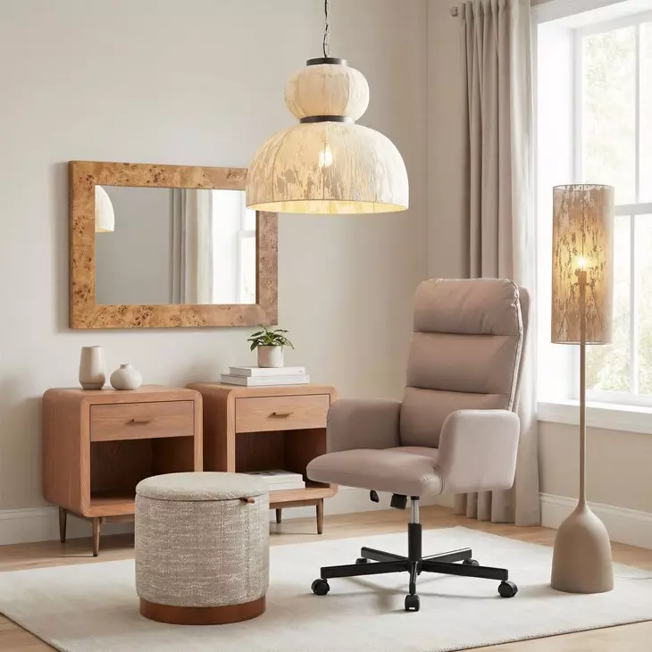 Mirat Brown Rectangular Wall Mirror