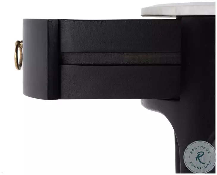 Ellen Black 1 Drawer Nightstand