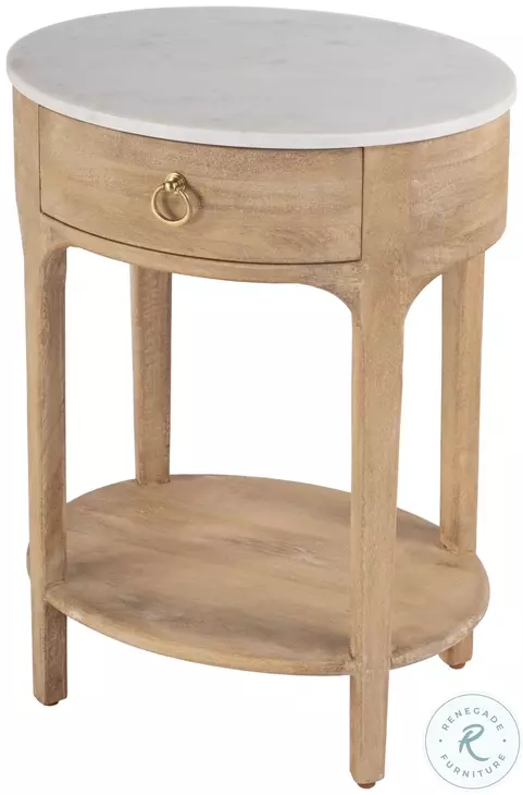 Ellen Natural 1 Drawer Nightstand