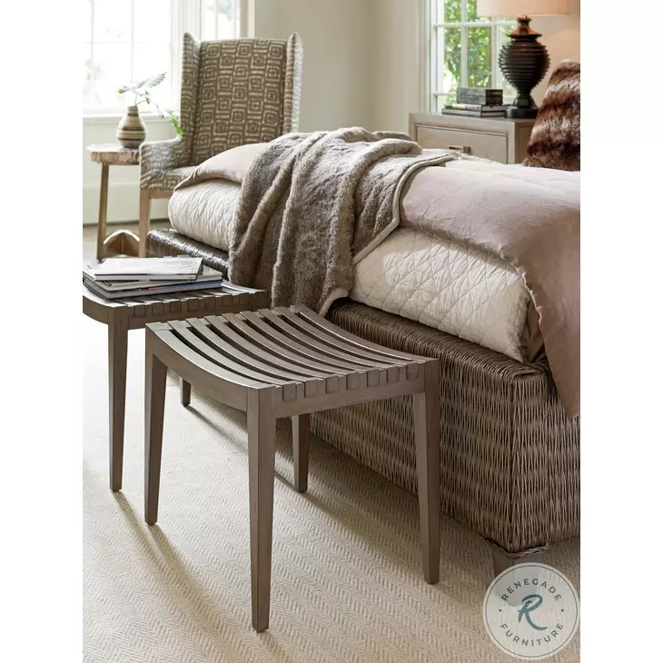 Cypress Point Rich Dark Pewter Pelham Bed Bench