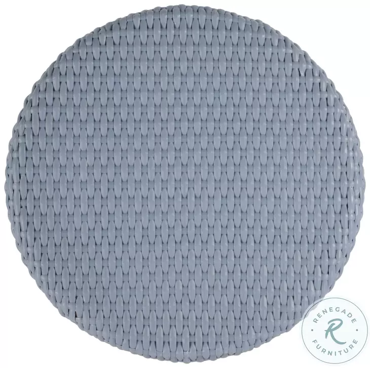 Tobias Baby Blue Outdoor Counter Height Stool