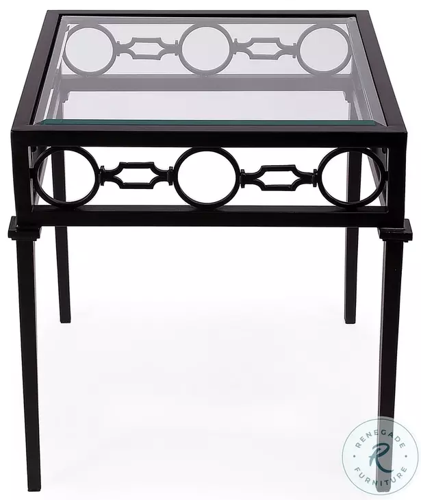 Southport Black Outdoor End Table