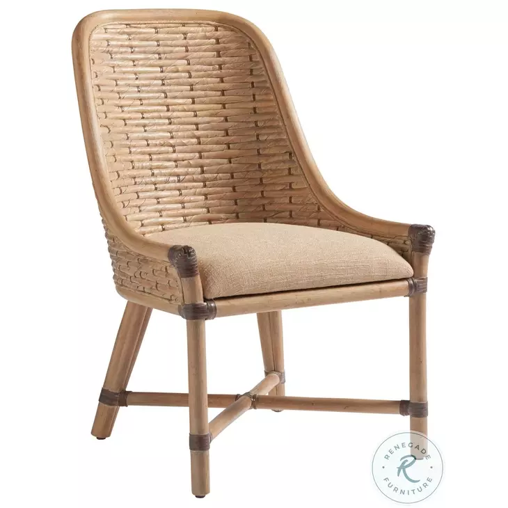 Los Altos Soft Golden Maize Keeling Woven Side Chair