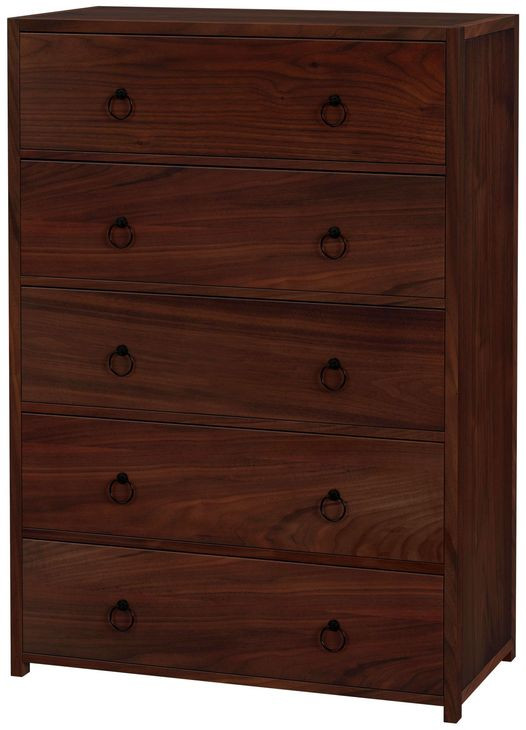 Lark Medium Brown 36" 5 Drawer Chest
