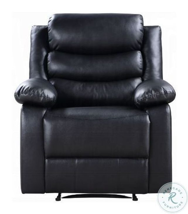 Eilbra Black Synthetic Leather Power Recliner