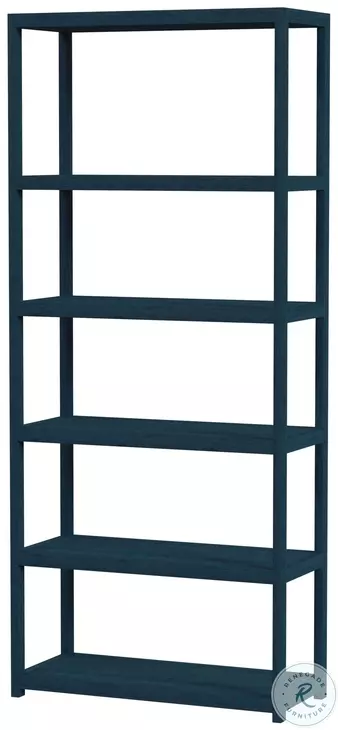 Lark Navy Blue Bookcase