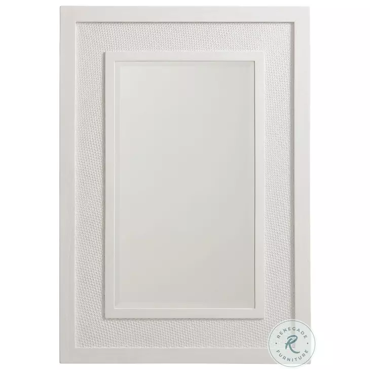 Ocean Breeze Shell White Granada Rectangular Mirror
