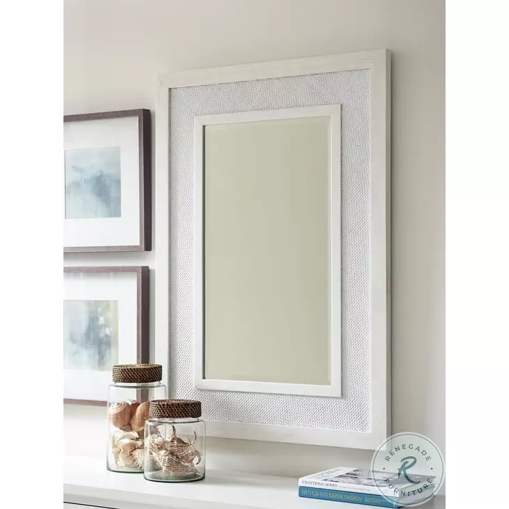 Ocean Breeze Shell White Granada Rectangular Mirror