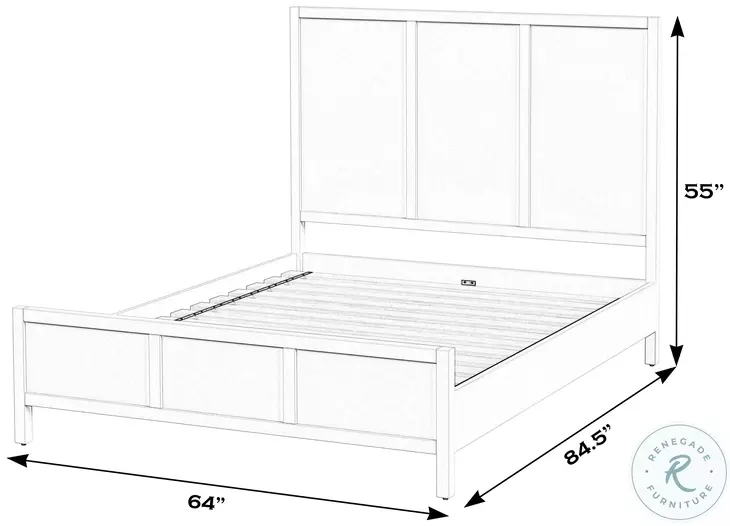 Lark Light Brown Queen Platform Bed