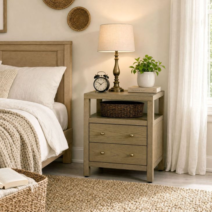 Nora Light Oak 2 Drawer Nightstand From Butler | Coleman Furniture
