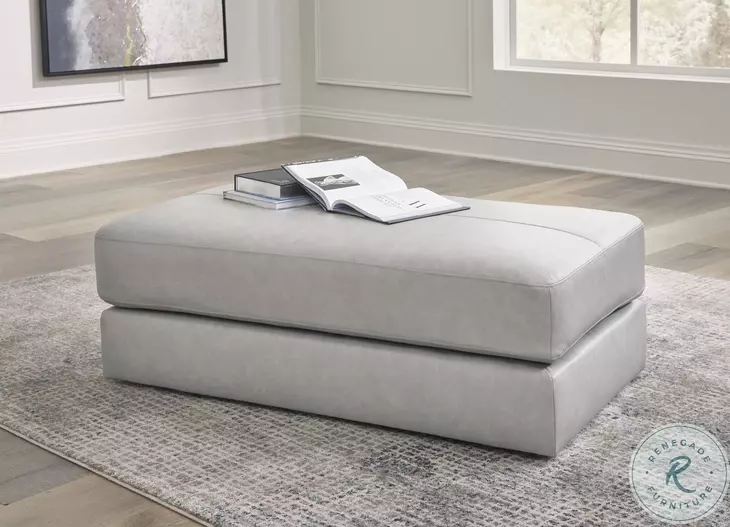 Amiata Glacier Oversized Accent Ottoman